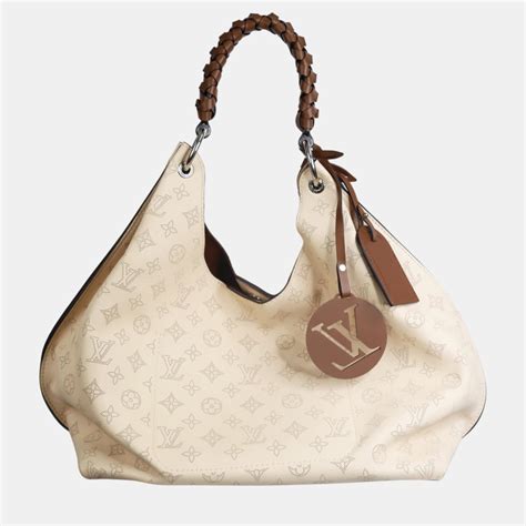 louis vuitton cream purse|louis vuitton mahina hobo bag.